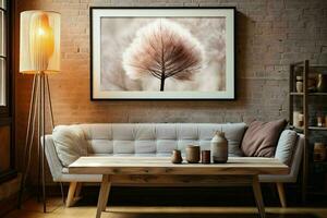 empty white living room with an open door and white wooden floor photo