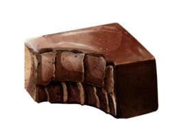 mörk choklad vattenfärg png