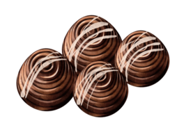 foncé Chocolat aquarelle png