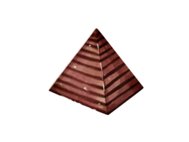 donker chocola waterverf png