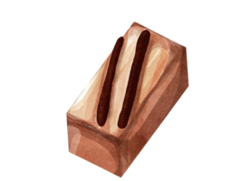 buio cioccolato acquerello png