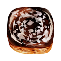 Donut dessert aquarelle png