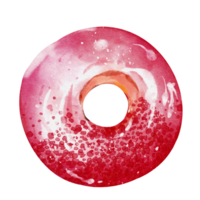 Donut dessert watercolor png