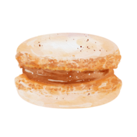 macaron dessert aquarel png