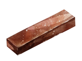 donker chocola waterverf png