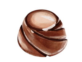 dunkel Schokolade Aquarell png