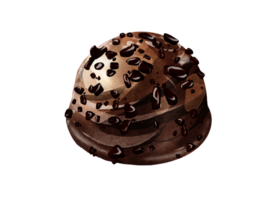 foncé Chocolat aquarelle png