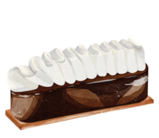 millefeuille efterrätt vattenfärg png