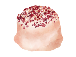 Watercolor of sweet white chocolate png