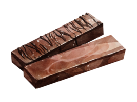 Sombrio chocolate aguarela png