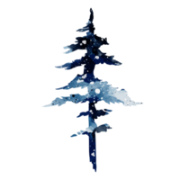 inverno albero acquerello png