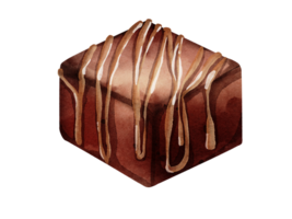 mörk choklad vattenfärg png