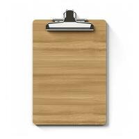 Clipboard is isolated on white background. Generative AI photo