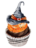 Halloween Cupcake Aquarell png