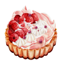 Berry tart watercolor png