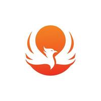 Phoenix logo design vector template.