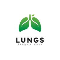 Lungs health logo icon vector illustration design