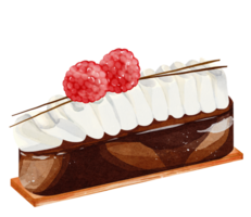 framboise millefeuille aquarelle png