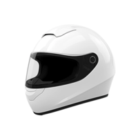 White bike helmet isolated on a transparent background AI Generative png