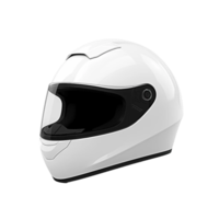 blanc bicyclette casque isolé sur une transparent Contexte ai génératif png