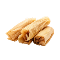 Homemade Wrapped Tamales Isolated On a transparent Background png