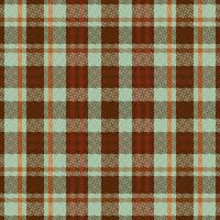 Tartan plaid pattern with texture and coffee color. vector