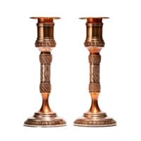 Gold candle stand isolated on a transparent background AI Generative png