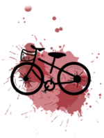uma vermelho bicicleta png