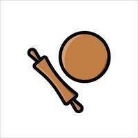 Rolling pin icon vector