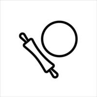 Rolling pin icon vector