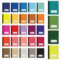 Notebook Design Clipart Set Vector