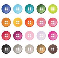 Buttons Design Icon Clipart Set vector