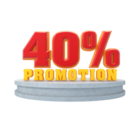 Free Number 10 to 90 percent 3D for design poster promotion or discount png