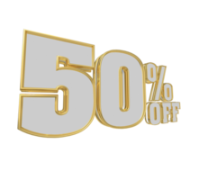 Free number 3d golden 10 percent to 90 for promotion or discount with design poster png