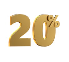 Free number 3d gold 10 percent to 90 for promotion or discount with design poster png