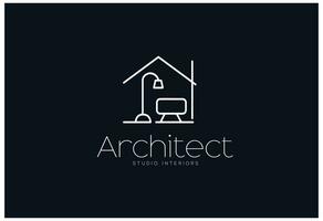 abstract architect engineer business logo vector