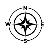 La Flèche boussole icône, géographique icône, direction conception éléments, naviguer destination par boussole outils, qaba direction recherche signe, Nord direction symbole png