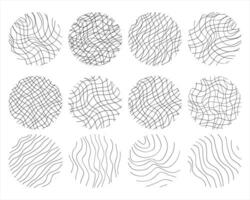 Handwritten Lines and strokes in different styles. Perfect for lettering and texture. Vector illustration photo