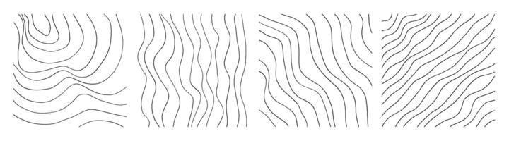 Handwritten Lines and strokes in different styles. Perfect for lettering and texture. Vector illustration photo