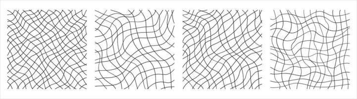 Handwritten Lines and strokes in different styles. Perfect for lettering and texture. Vector illustration