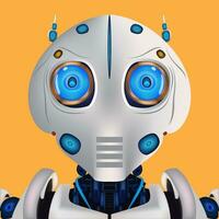 3d Vector Robot chatbot, AI in science and business, Technology and engineering concept. Vector illustration EPS 10 .