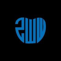 ZWW letter logo creative design. ZWW unique design. vector