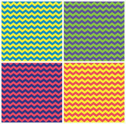Set of Duotone Zigzag Patterns for Background