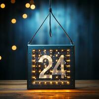 2024 Happy new year background image AI Generative photo