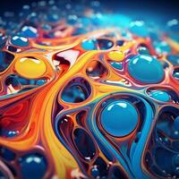 Liquid background image AI Generative photo