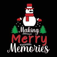 Merry Christmas Magic Tshirt Design with Festive Lettering Typography vector