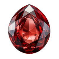 Ruby gem on transparent background, created with generative AI png