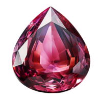 Ruby gem on transparent background, created with generative AI png