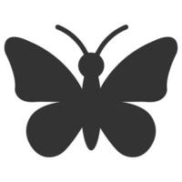 mariposa silueta. vector plano icono