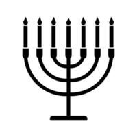Menorah icon symbol. Vector illustration